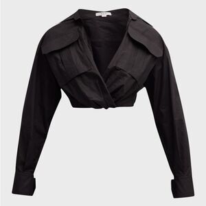 A.L.C. Black Long Sleeve Blouse